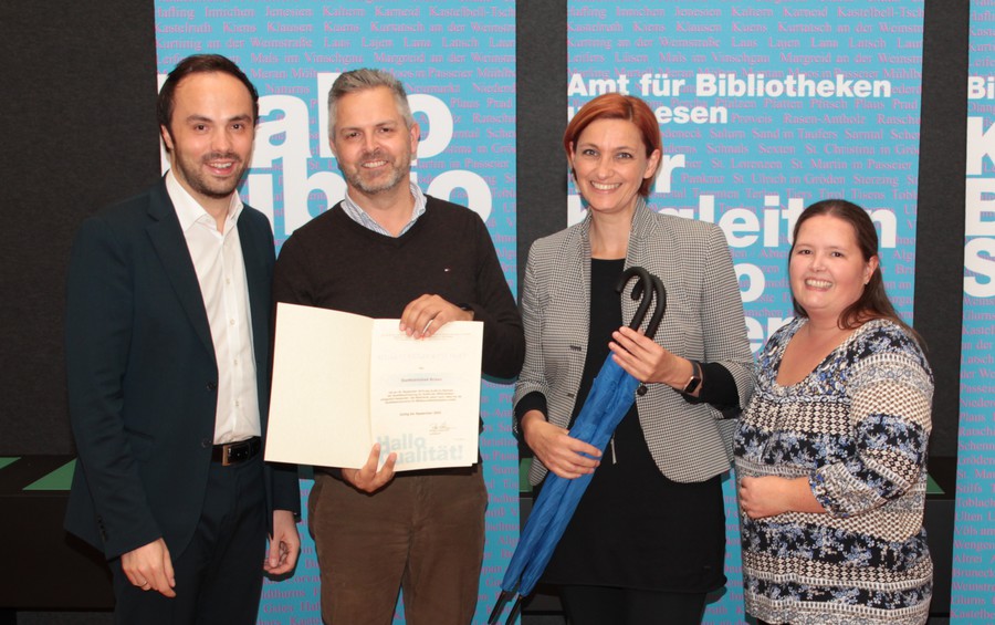 Stadtbibliothek Brixen erhält zum sechsten Mal das Qualitätszertifikat