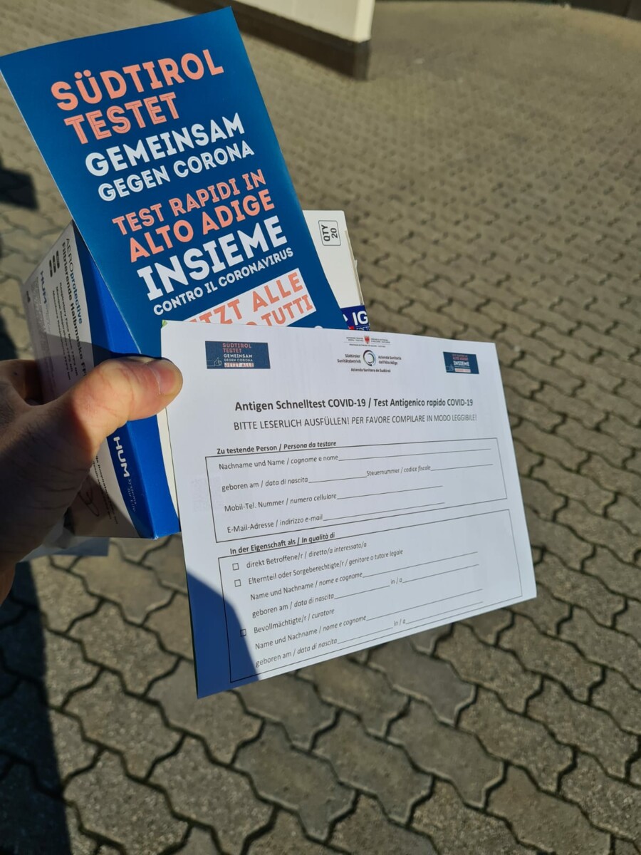 Südtirol testet – Gemeinsam gegen Corona - Ablauf der landeweiten Testkampagne in der Gemeinde Brixen 