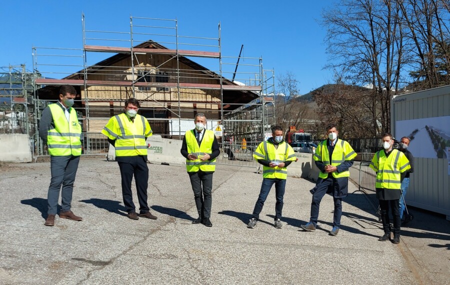 Mobilitätszentrum Brixen: Bauarbeiten in vollem Gang