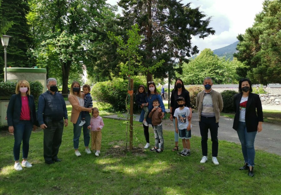 Benedizione dell’albero delle famiglie nei Giardini Rapp di Bressanone