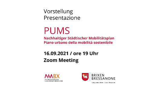 Presentazione Piano Urbano della Mobilità Sostenibile - PUMS