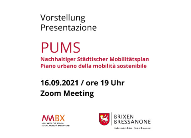 Presentazione Piano Urbano della Mobilità Sostenibile - PUMS