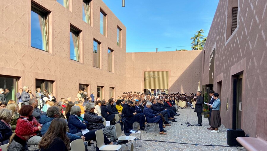 Feier im Prielareal: Musikschule und Probelokal der Bürgerkapelle offiziell eröffnet, Erweiterung AVS Kletterhalle Vertikale zugänglich