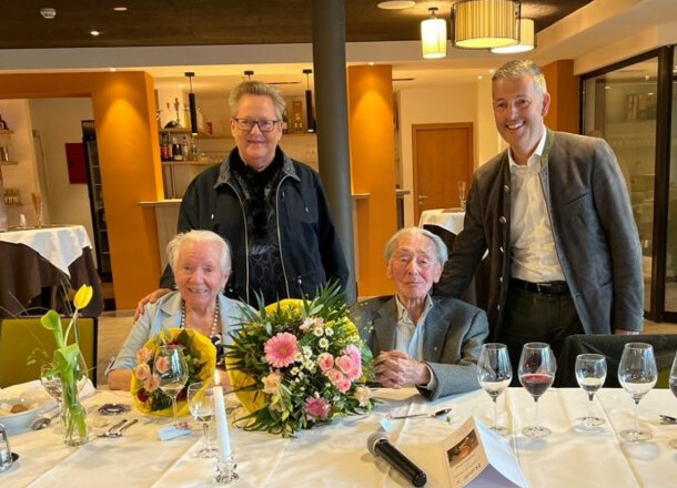 I festeggiamenti in occasione del 100° compleanno di Rudi Behrens