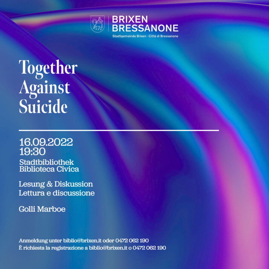 Together Against Suicide - Lesung mit Golli Marboe