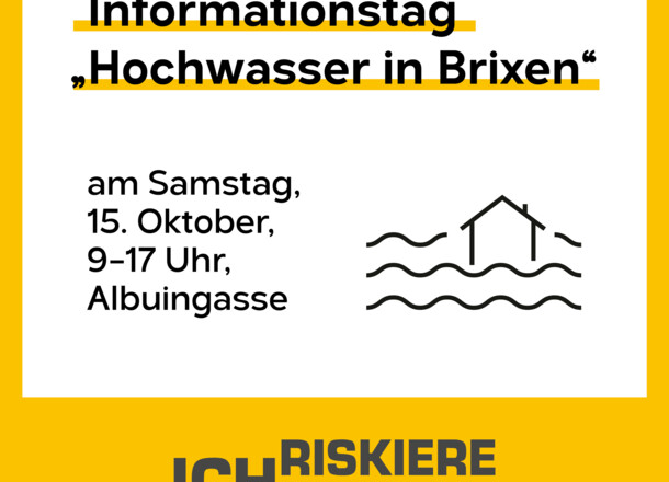 "Hochwasser in Brixen": Informationstag am 15. Oktober