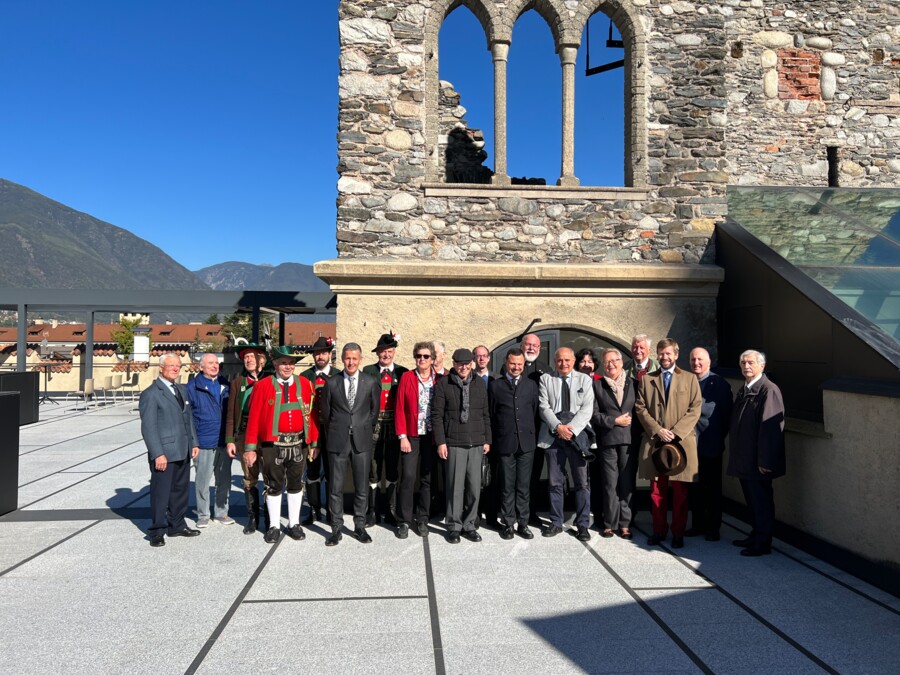 Ricevimento dell'Assemblea Generale della “Gebetsliga” (Unione di preghiera) per l’imperatore Carlo presso il Municipio di Bressanone 