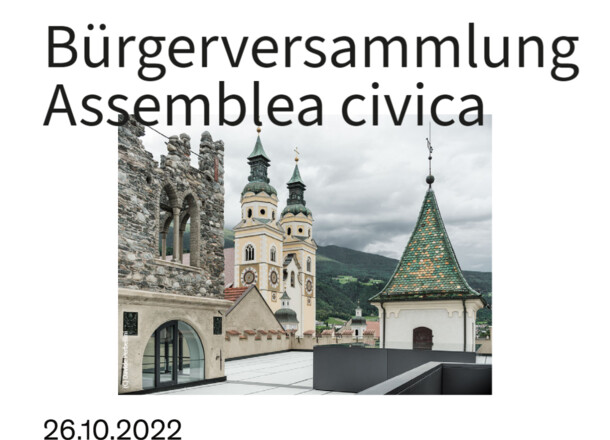 Assemblea civica con il Presidente della Provincia Autonoma Arno Kompatscher