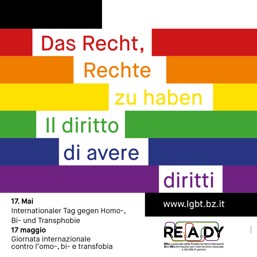 Brixen beteiligt sich am Tag gegen Homophobie