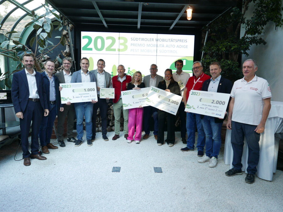 Il Comune di Bressanone si è aggiudicato il terzo posto al "Premio per la mobilità sostenibile 2023"