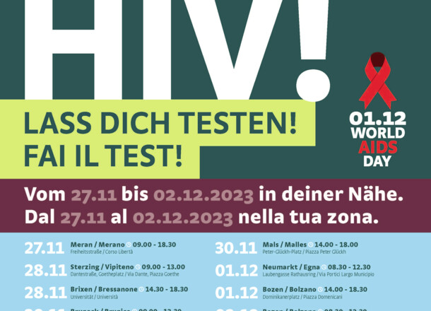 Tour "Stop HIV!": Etappe auch in Brixen