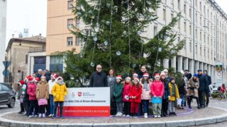 Inaugurato l'albero di Natale a Mantova