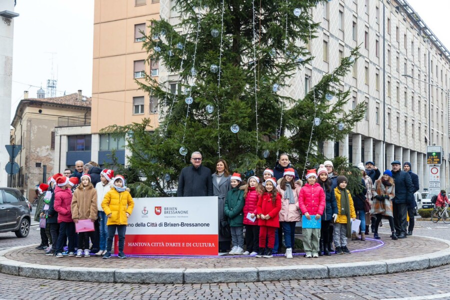 Weihnachtsbaum in Mantua eingeweiht